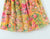 Early Spring Color Matching Floral Tie Neck Strap Wooden Ear Dress