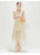 New Heavy Industry Embroidery Lace Lapel Waist Mesh Dress