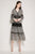 Early Spring Long Sleeve Lace Tulle Fishnet V Neck Elegant Max A Line Dress