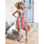 Women Spring and Autumn New Explosions Holiday Striped Sling Dress