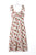 Ruffled Printed Waist Tight Split Cami Dress