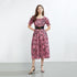 Women Summer New High Waist Slimming Printed Dress