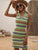 Tied Spaghetti-Strap Sexy Loose Beach Cover Up Knitwear Sweater Dress