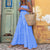 Summer Clothing Loose Maxi Dress Striped Casual Dress