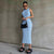 Women New Spring Fashion Casual Knitted Sleeveless Round Neck Dress