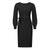 Women Autumn Winter Knitting Slim-Fit Pleated Mid-Length Bottoming Sweater Dress