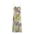 Spring Clothing Printed Pullover Pleated Laminated Decoration Cami Dress
