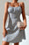 Summer New Women Printed Stretch Zou Strap Dress