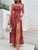 Popular Slimming Bohemian Summer Backless Cami Dress Maxi Dress