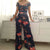Spring Autumn Women Clothing off Shoulder Printing Office Printed Jumpsuit Dress