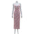 French Romantic Floral Printed V neck Lace Splicing Sling Dress