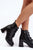 Black Heel boots Step in style