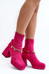 Pink Heel boots Step in style