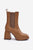 Brown Heel boots Step in style