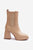 Beige Heel boots Step in style