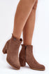 Brown Heel boots Step in style