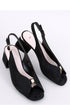 Black Heel Sandals Inello