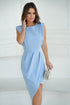 Blue Evening dress Bicotone