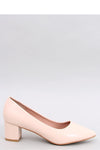 Beige Block Heel Pumps Inello