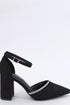 Black Block Heel Pumps Inello