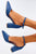 Blue Block Heel Pumps Inello