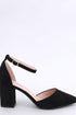 Black Block Heel Pumps Inello