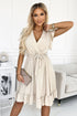 Beige Cocktail Dress Numoco