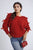 Cut Out Tie Bow Sleeve Detail Chunky Knitted Top