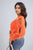 Cut Out Tie Bow Sleeve Detail Chunky Knitted Top