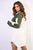 Two Tone Zip Front Oversized Long Sleeve Shirt
