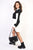 Two Tone Zip Front Oversized Long Sleeve Shirt
