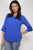 Plisse Pleated Short Bow Sleeve Top
