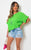 Frill Sleeve Top With Chain