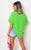 Frill Sleeve Top With Chain