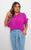 Frill Sleeve Top With Chain