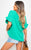 Frill Sleeve Top With Chain