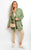 Oversized Button Front Belted Top