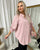 Long Back Roll Up Sleeve Loose Fit Top