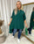Long Back Roll Up Sleeve Loose Fit Top