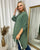 Long Back Roll Up Sleeve Loose Fit Top