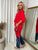 Long Back Roll Up Sleeve Loose Fit Top