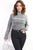 High Neck Long Sleeve Glitter Top