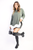 Contrast Ruffled Hem Top