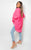 Oversized Ruffle Long Sleeve Tops