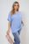 Bow Back Eyelet Details Short Sleeve Oversized Top