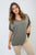 Short Sleeve V-Neck Loose Top