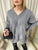 Oversized V-Neck Knitted Top