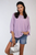 Round Neck Studded Oversized Top