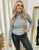 Fitted Long Sleeve Fluffy Knitted Top