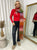 Fitted Long Sleeve Fluffy Knitted Top